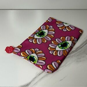 ipsy Pink Floral Eye Design Pouch